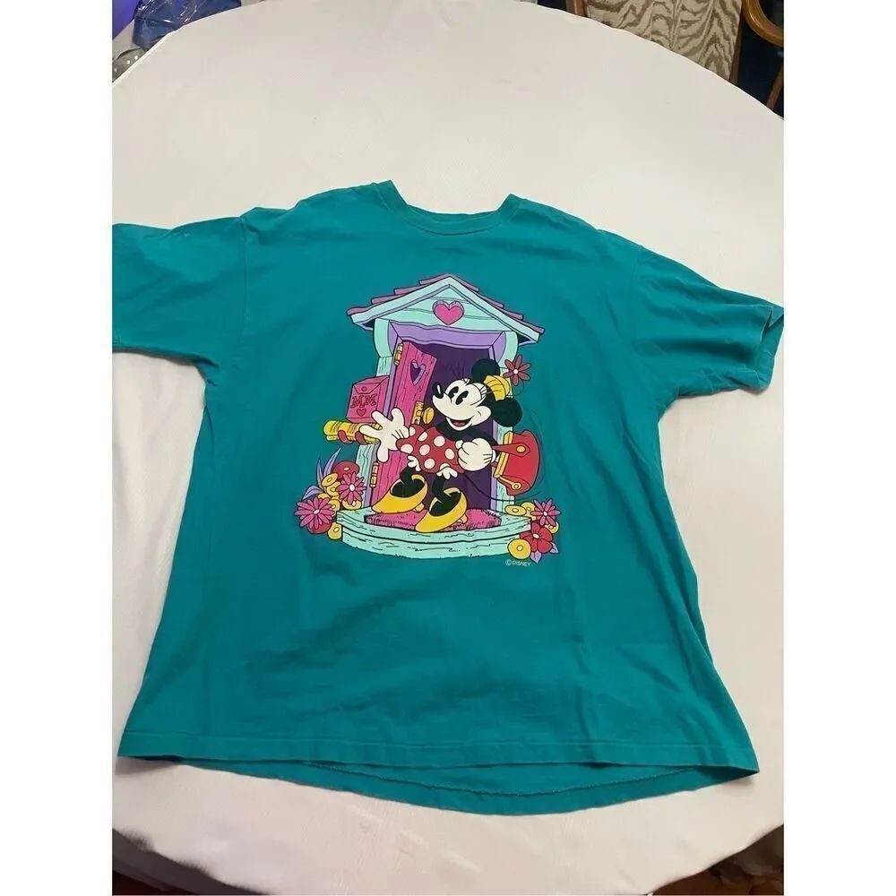 Disney Minnie Mouse Hanes VTG Y2K Single Stitch T-Shirt Size XL